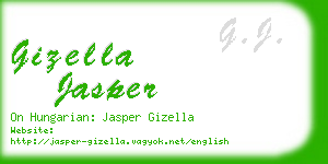 gizella jasper business card